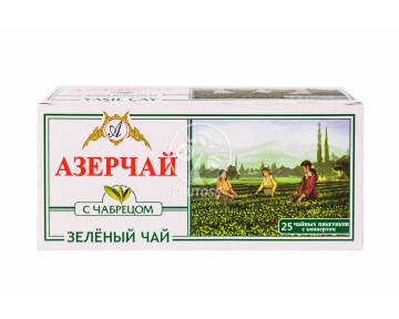 Азерчай зелёный с чабрецом 25 пакетиков